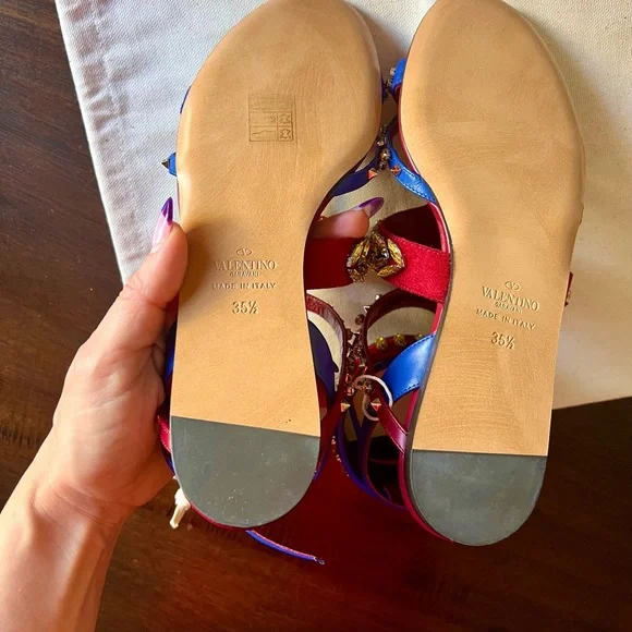 Valentino rhinestone multicolor sandals - Picture 5 of 13